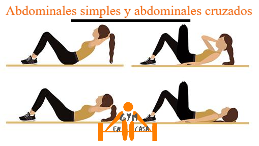 abdominales simples y cruzados